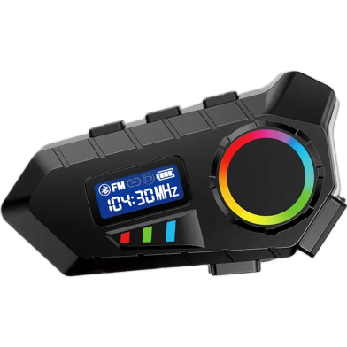 Y30 Motorcycle Bluetooth 5.4 Helmet Headset 500mAh Battery Waterproof RGB Light image