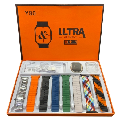 Y80 Ultra Smartwatch (8 Straps) image