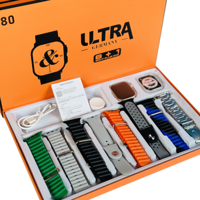 Y80 Ultra Smartwatch With 8 Strap image