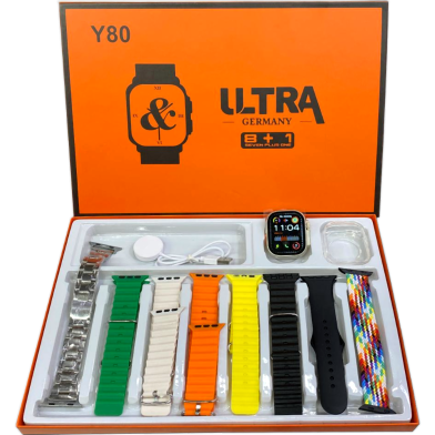 Y80 Ultra Smartwatch With 8 Strap image