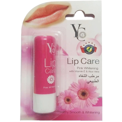 YC Lip Balm 3.8gm Pink Whitening Lip Care With Vitamin E and Aloe Vera image
