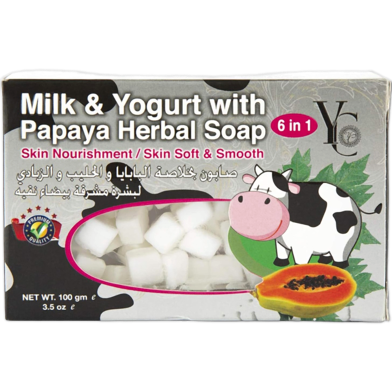 YC Milk and Yogurt with Papaya Herbal Soap 100gm image