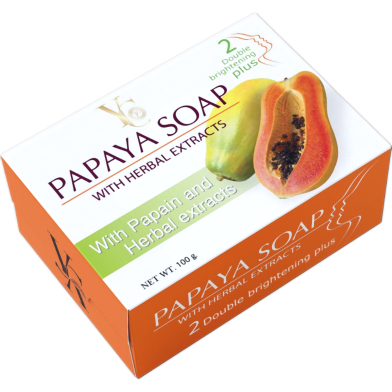 YC Papaya Double White Plus with Herbal Extracts Soap 100gm image