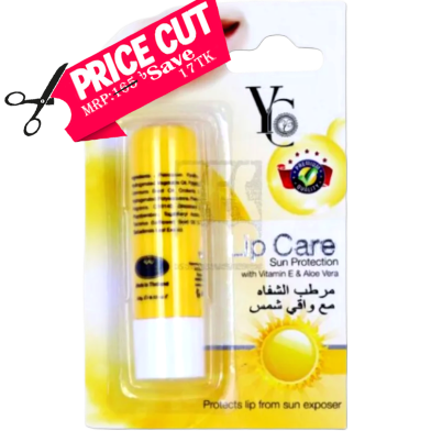 YC Sun Protection Vitamin E and Aloe Vera Lip Care 3.8gm - LC4 image