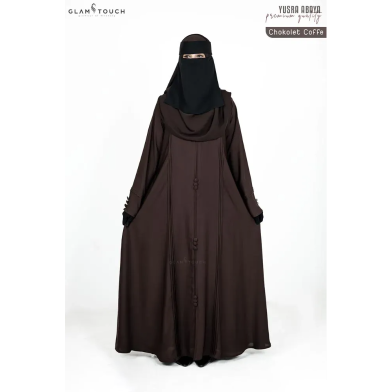 Glam Touch Yusra The Luxury Plain Abaya image