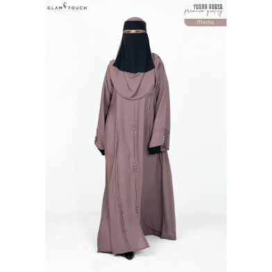 Glam Touch Yusra The Luxury Plain Abaya image