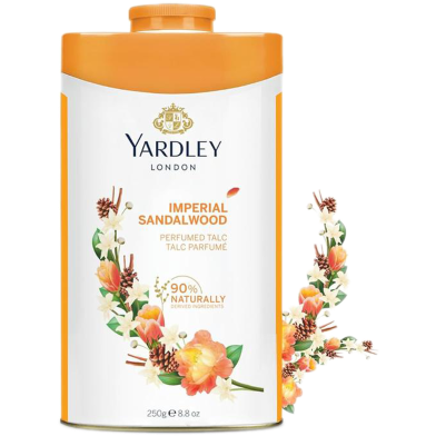 Yardley Sandalwood Perfumed Talcum Powder Tin 250 gm image