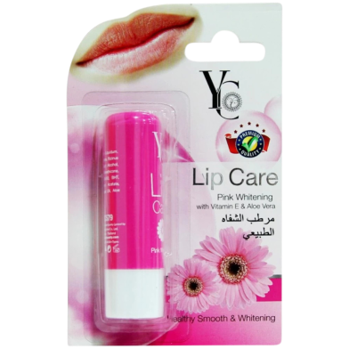 Yc Pink White Vit E And Aloe Vera Lip Care 3.8 Gm image