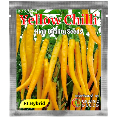 Organic Seeds Yellow Chili Pepper Seeds 20 Pcs image