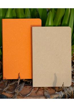 Tent Series Yellowish Page Hand Made Kraft and Orange Cover Notebook 2-Pack image