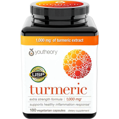 Youtheory Turmeric 1000 mg – 180 Capsules image