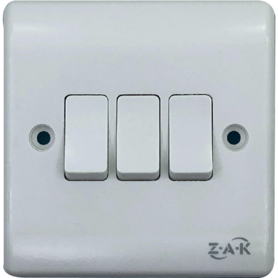 ZAK 3 Gang 1 Way Switch (Business Series) image