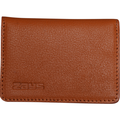 Zays Premium Eco-Friendly Leather Magnetic Card Holder Mini Wallet (ZCW110-Brown) image