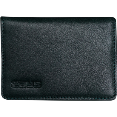 Zays Premium Eco-Friendly Leather Magnetic Card Holder Mini Wallet (ZCW109-Black) image