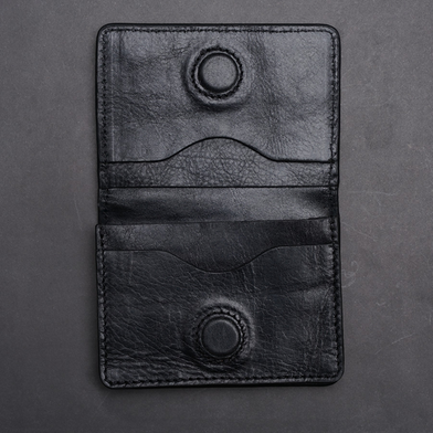 Zays Premium Eco-Friendly Leather Magnetic Card Holder Mini Wallet