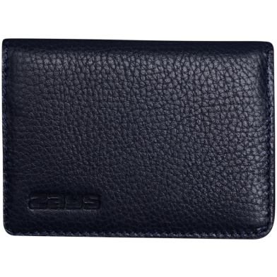 Zays Premium Eco-Friendly Leather Magnetic Card Holder Mini Wallet (ZCW111-Navy) image