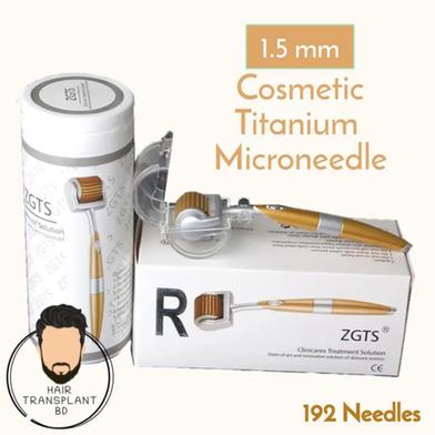 ZGTS Derma Roller 1.5mm - 192 Needles Titanium -191634792 image