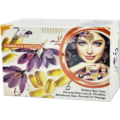 Zafran Vitamin E And Salicylic Glycerin Soap-100gm image