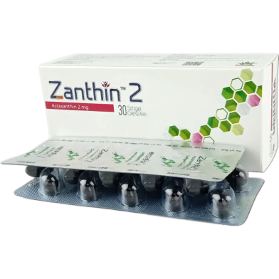 Zanthin 2 mg Capsule 10's Strip image