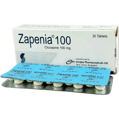 Zapenia 100 mg Tablet 10's Strip image