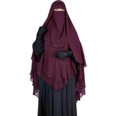 Glam Touch Zara - 3 Layer Extra Long Ready Hiab Wine image