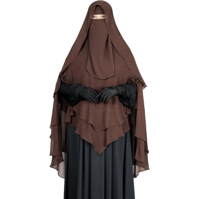 Glam Touch Zara - 3 Layer Extra Long Ready Hiab | Chocolate Coffee image