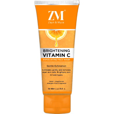 Zayn And Myza Brightening Vitamin C Exfoliating Face Wash 100ml image