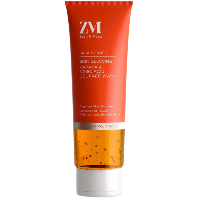 Zayn And Myza Skin Glowing Gel Face Wash Papaya And Kojic Acid - 75ml image