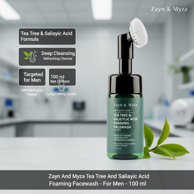 Zayn And Myza Tea Tree And Salicylic Acid Foaming Facewash - For Men - 100 ml Slide 2