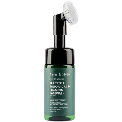 Zayn And Myza Tea Tree And Salicylic Acid Foaming Facewash - For Men - 100 ml image