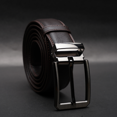 Zays Genuine Leather Belt for Men – Premium Full-Grain Cowhide, Handmade, Formal And Casual Use (BC119-BS104-Chocolate) image