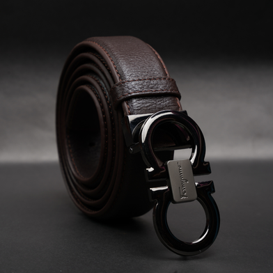 Zays Genuine Leather Belt for Men – Premium Full-Grain Cowhide, Handmade, Formal And Casual Use (BC115-BS106-Chocolate-I) image