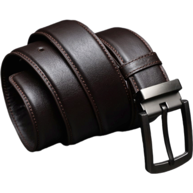 Zays Handcrafted Genuine Leather Belt For Men Premium Quality Adjustable Stylish And Durable Chocolate image