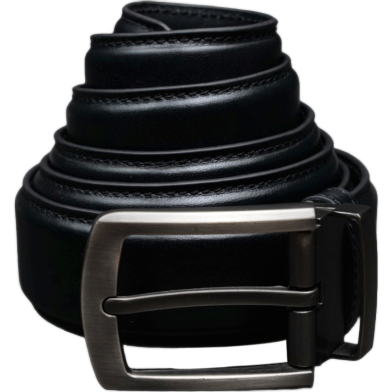 Zays Handcrafted Genuine Leather Belt For Men Black image