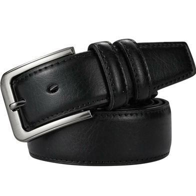 Zays Handcrafted Genuine Leather Belt for Men – Premium Quality, Adjustable, Stylish (ZMB103-Black) Slide 2