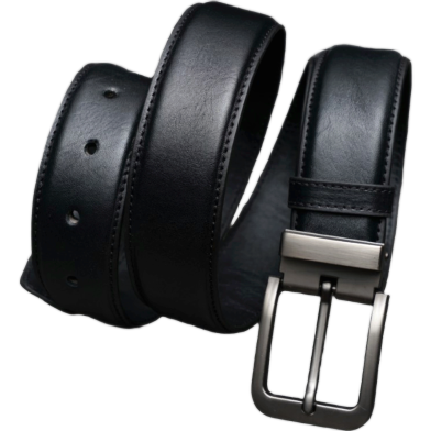 Zays Handcrafted Genuine Leather Belt For Men Black image