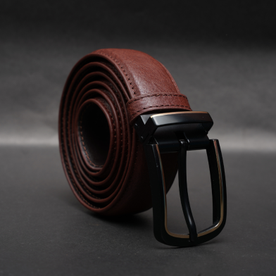 Zays Handcrafted Genuine Leather Belt for Men – Premium Quality, Adjustable, Stylish and Durable (ZMB183-Antique Brown) image