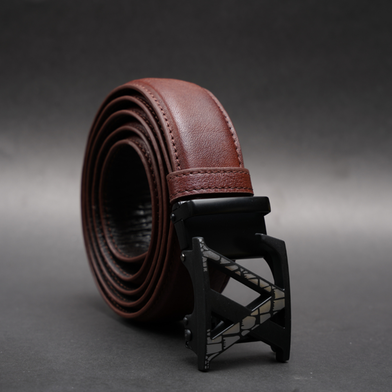 Zays Handcrafted Imported Full-Grain Cowhide Leather Auto Gear Belt for Men (BC120-BS112-Antique Brown) image