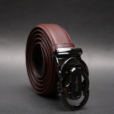 Zays Handcrafted Imported Full-Grain Cowhide Leather Auto Gear Belt for Men (BC122-BS112-Antique Brownac) image