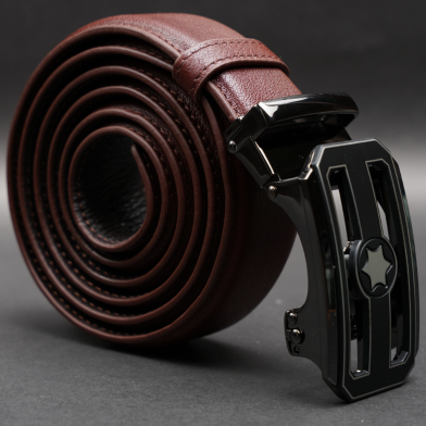 Zays Handcrafted Imported Full-Grain Cowhide Leather Auto Gear Belt for Men image