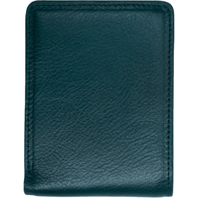 Zays Handcrafted Premium Leather Bifold Short Wallet (ZSW108-Bottle Green) image