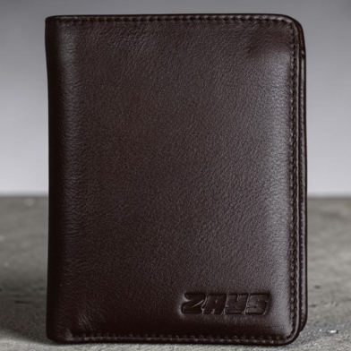 Zays Handcrafted Premium Leather Bifold Short Wallet image