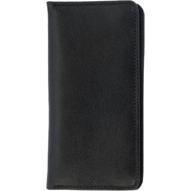 Zays Handcrafted Full-Grain Leather Long Wallet – Elegant, Durable, and Functional for Everyday Use (ZLW105-Black) image