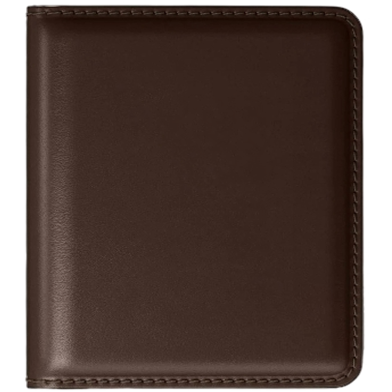 Zays Handcrafted Premium Leather Super Slim Card Holder Mini Wallet (ZCW108-Chocolate) image