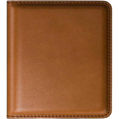 Zays Handcrafted Premium Leather Super Slim Card Holder Mini Wallet (ZCW107-Brown) image
