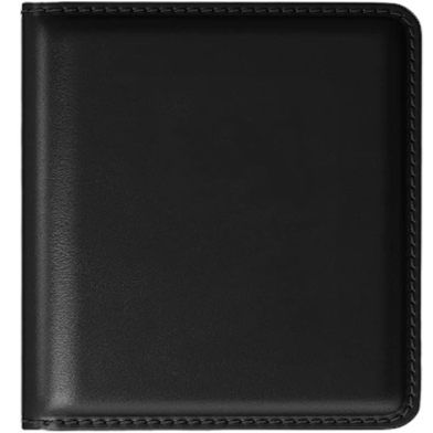 Zays Handcrafted Premium Leather Super Slim Card Holder Mini Wallet (ZCW106-Black) image