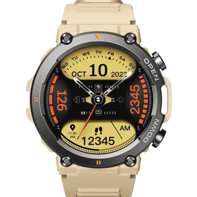 Zeblaze Vibe 7 Voice Calling Smart Watch-Black-Khaki image