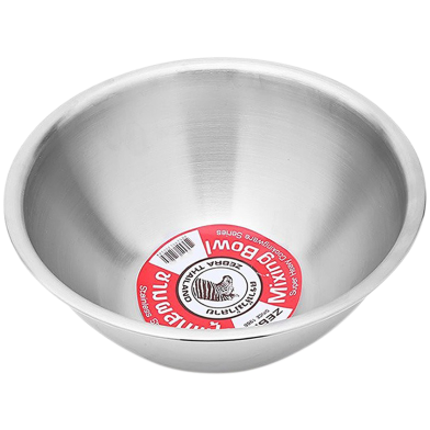 Zebra Stainless Steel Mixing Bowl 30 Cm 1 Pcs image