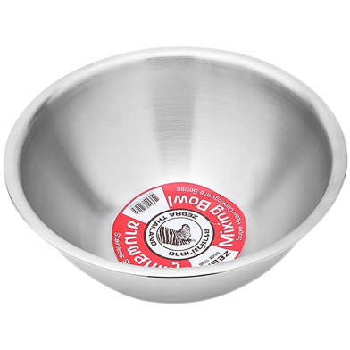 Zebra Stainless Steel Mixing Bowl 33 Cm 1 Pcs image