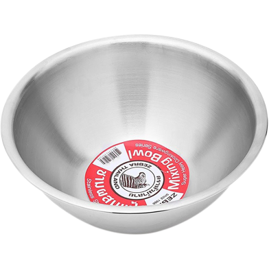 Zebra Stainless Steel Mixing Bowl 36 Cm 1 Pcs image